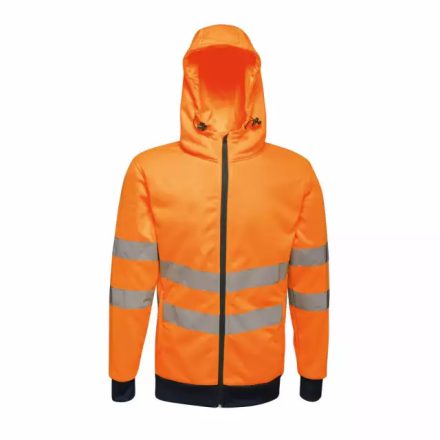 retra471or/nv-3xl   HI VIS PRO FULL ZIP STRETCH HOODIE JACKET