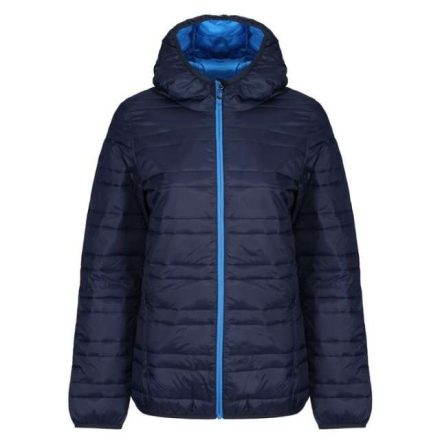 retra531nv/fbl-l   WOMENS HOODED PACKAWAY FIREDOWN JACKET