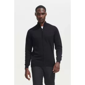   so00548bl-2xl   SOL'S GORDON MEN ZIPPED KNITTED CARDIGAN