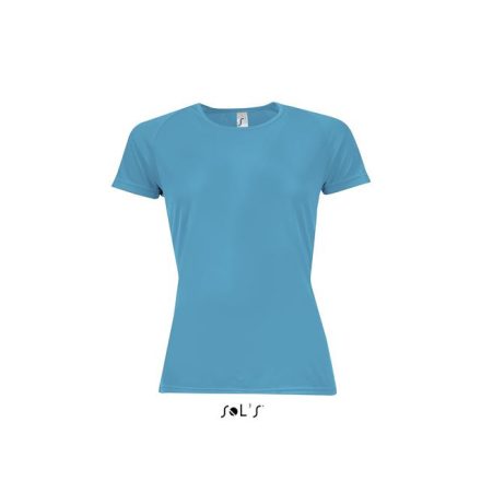 so01159aq-2xl   SOL'S SPORTY WOMEN - RAGLAN-SLEEVED T-SHIRT