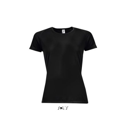 so01159bl-2xl   SOL'S SPORTY WOMEN - RAGLAN-SLEEVED T-SHIRT