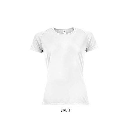 so01159wh-2xl   SOL'S SPORTY WOMEN - RAGLAN-SLEEVED T-SHIRT