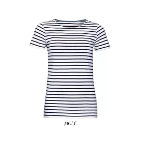   so01399wh/nv-xs   SOL'S MILES WOMEN - KEREKNYAKÚ CSÍKOS PÓLÓ