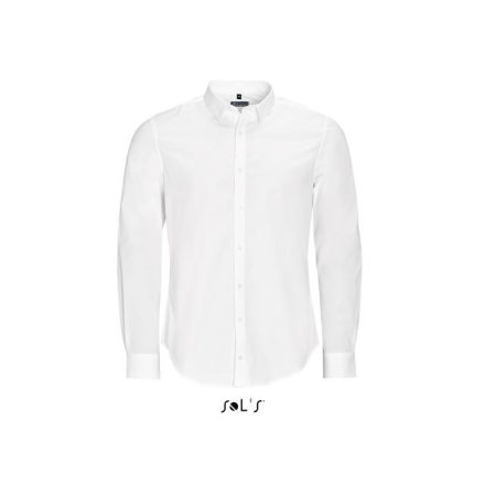 so01426wh-m   SOL'S BLAKE MEN - LONG SLEEVE STRETCH SHIRT