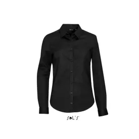   so01427bl-xs   SOL'S BLAKE WOMEN - LONG SLEEVE STRETCH SHIRT