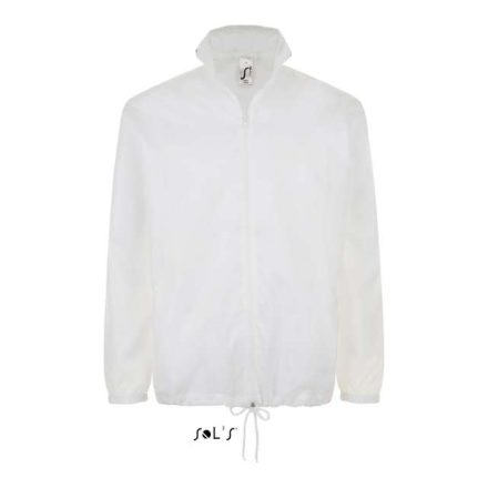 so01618wh-l   SOL'S SHIFT - UNISEX WATER REPELLENT WINDBREAKER