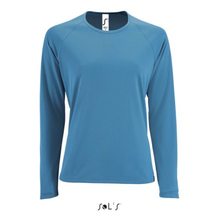 so02072aq-xs   SOL'S SPORTY LSL WOMEN - LONG SLEEVE SPORTS T-SHIRT