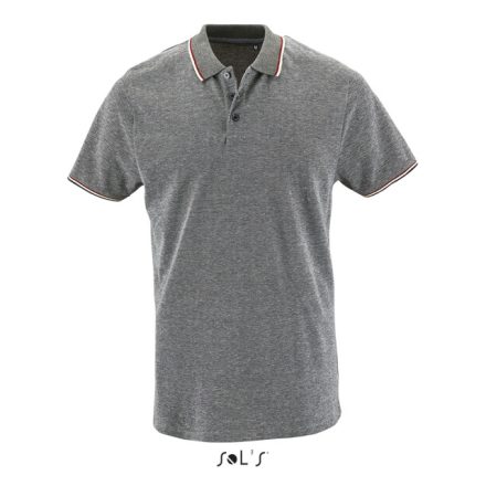 so02081hbl-2xl   SOL'S PANAME MEN - HEATHER POLO SHIRT