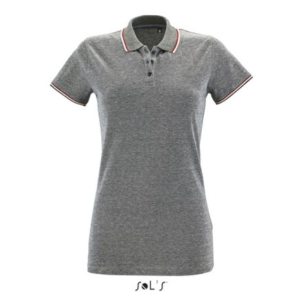 so02082hbl-2xl   SOL'S PANAME WOMEN - HEATHER POLO SHIRT