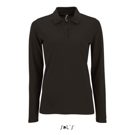 so02083bl-2xl   SOL'S PERFECT LSL WOMEN - LONG-SLEEVE PIQUÉ POLO SHIRT