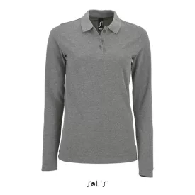   so02083gm-xl   SOL'S PERFECT LSL WOMEN - LONG-SLEEVE PIQUÉ POLO SHIRT