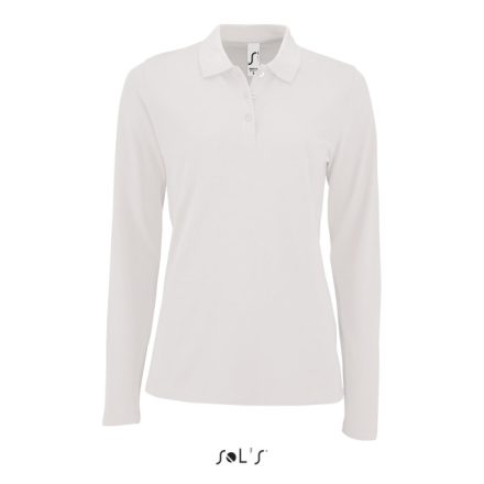 so02083wh-2xl   SOL'S PERFECT LSL WOMEN - LONG-SLEEVE PIQUÉ POLO SHIRT