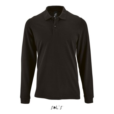 so02087bl-2xl   SOL'S PERFECT LSL MEN - LONG-SLEEVE PIQUÉ POLO SHIRT