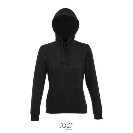 so03103bl-l   SOL'S SPENCER WOMEN - HOODED SWEATSHIRT