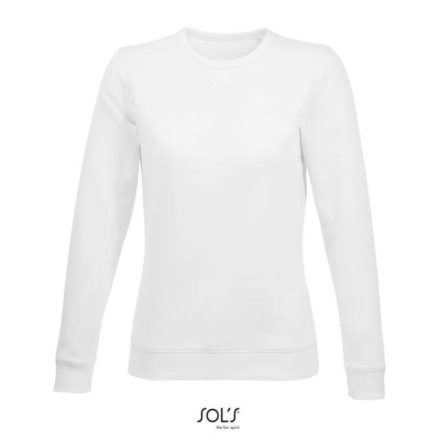 so03104wh-2xl   SOL'S SULLY WOMEN - ROUND-NECK SWEATSHIRT