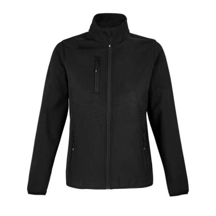 so03828bl-2xl   SOL'S FALCON WOMEN - SOFTSHELL ZIP JACKET