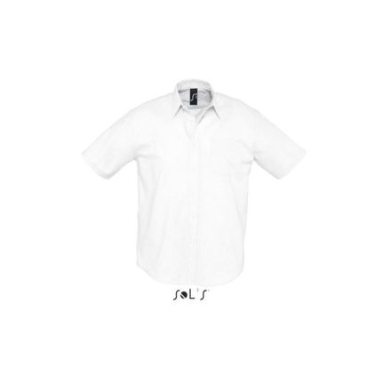 so16010wh-2xl   SOL'S BRISBANE - SHORT SLEEVE OXFORD MEN'S SHIRT