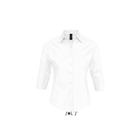 so17010wh-2xl   SOL'S EFFECT - 3/4 SLEEVE STRETCH WOMEN'S SHIRT