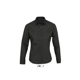   so17015bl-s   SOL'S EDEN - LONG SLEEVE STRETCH WOMEN'S SHIRT