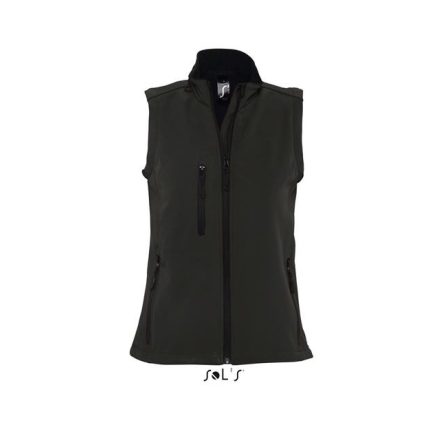 so46801bl-2xl   SOL'S RALLYE WOMEN - SLEEVELESS SOFTSHELL JACKET