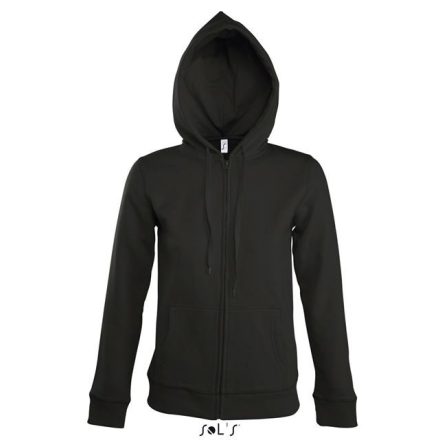 so47900bl-l   SOL'S SEVEN WOMEN - JACKET WITH LINED HOOD