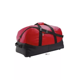   so70650re/bl-u   SOL'S STADIUM 65 - TWO COLOUR 600D POLYESTER TRAVEL/SPORTS BAG