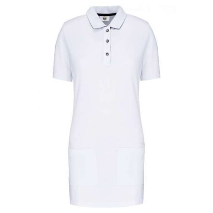 wk209wh/nv-2xl   LADIES’ SHORT-SLEEVED LONGLINE POLO SHIRT