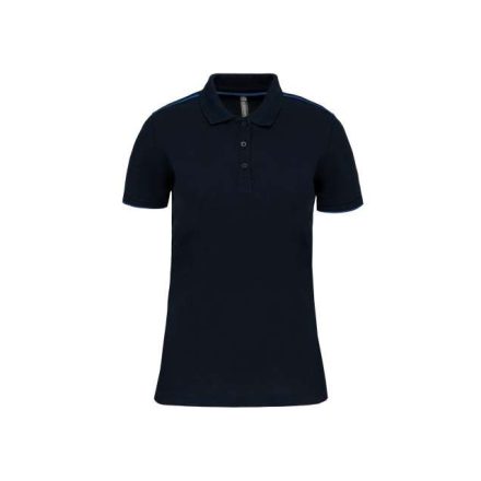 wk271nv/lro-l   LADIES' SHORT-SLEEVED CONTRASTING DAYTODAY POLO SHIRT