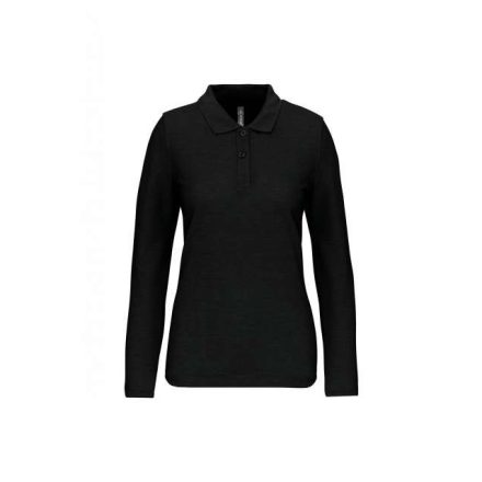 wk277bl-2xl   LADIES' LONG-SLEEVED POLO SHIRT