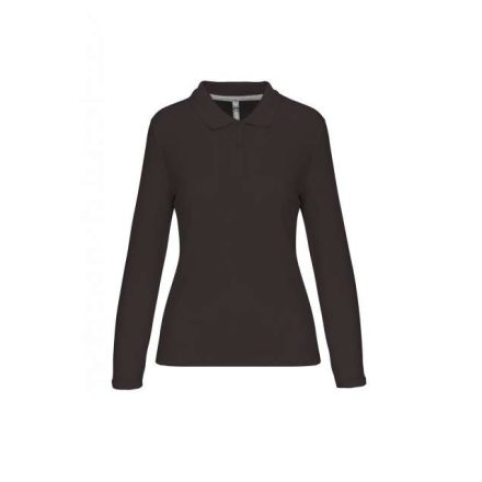 wk277dg-l   LADIES' LONG-SLEEVED POLO SHIRT