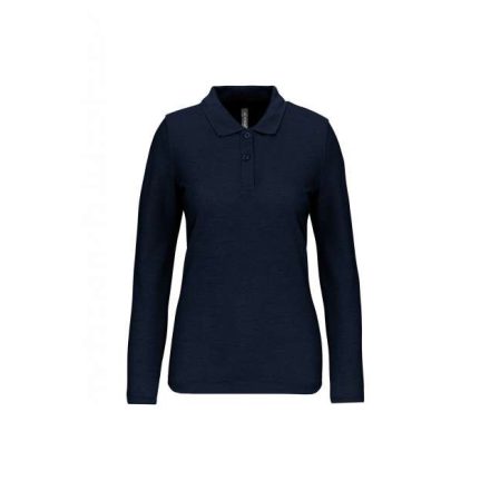 wk277nv-2xl   LADIES' LONG-SLEEVED POLO SHIRT