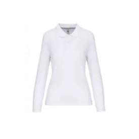 wk277wh-s   LADIES' LONG-SLEEVED POLO SHIRT
