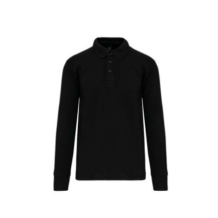 wk4000bl-3xl   POLO NECK SWEATSHIRT