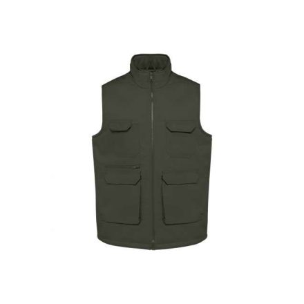 wk607dkh-2xl   UNISEX PADDED MULTI-POCKET POLYCOTTON VEST