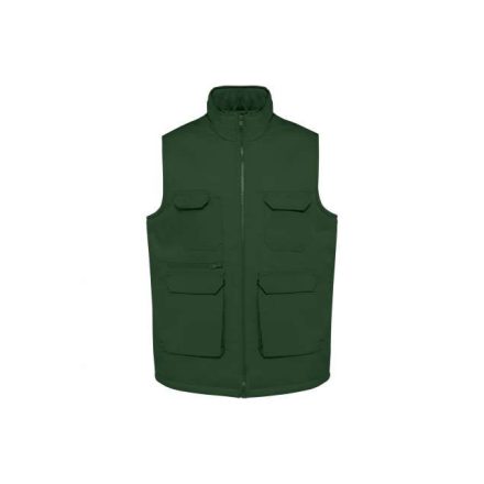 wk607fo-xs   UNISEX PADDED MULTI-POCKET POLYCOTTON VEST