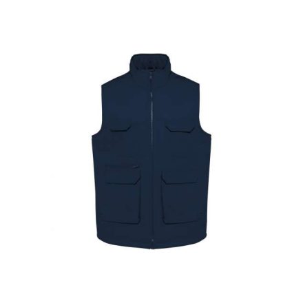 wk607nv-2xl   UNISEX PADDED MULTI-POCKET POLYCOTTON VEST