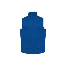 wk607ro-xs   UNISEX PADDED MULTI-POCKET POLYCOTTON VEST