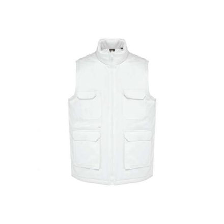 wk607wh-2xl   UNISEX PADDED MULTI-POCKET POLYCOTTON VEST